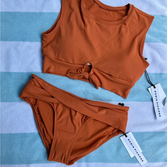 Robin Piccone two-piece bikini Ava Burnt Orange - Picture 2 of 5